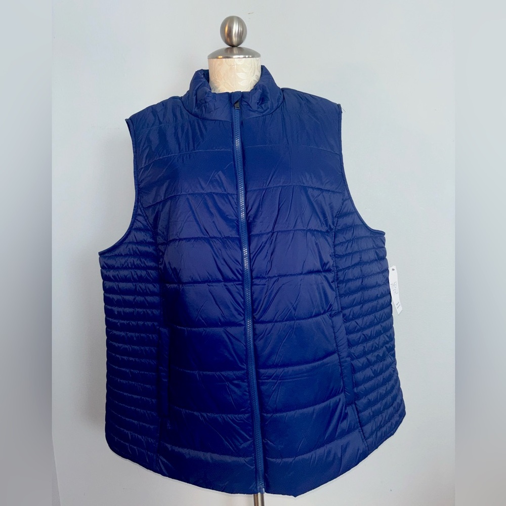 🆕 Time and Tru Women's and Women's Plus Puffer Vest, Sizes 2X. #H